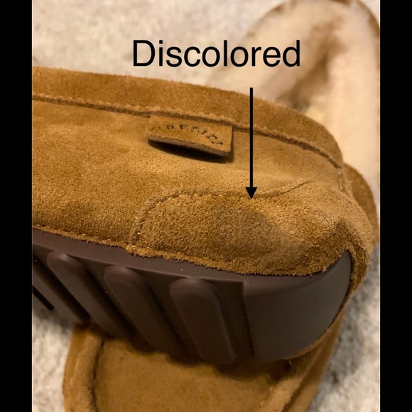 Fireside by Dearfoams Melbourne Genuine Shearling Moccasin Slipper Men size 10W - Picture 12 of 17